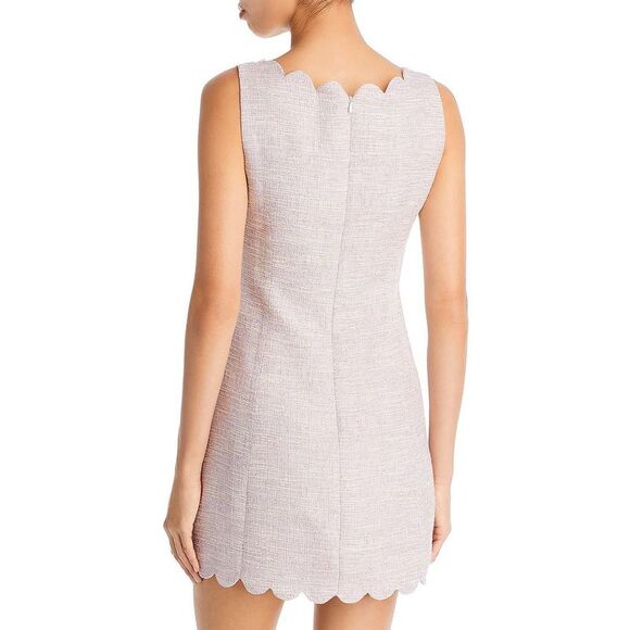 Aqua Womens Purple Formal Short Slub Mini Dress Imperfections - Picture 2 of 3